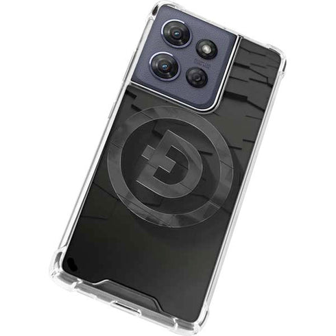 Doge Coin Textured Logo Moto G Power 5G (2025) Clear Case